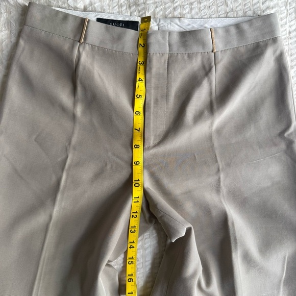 Gucci Elegant Beige Dress Pants/ Wide leg Pants - Picture 13 of 14